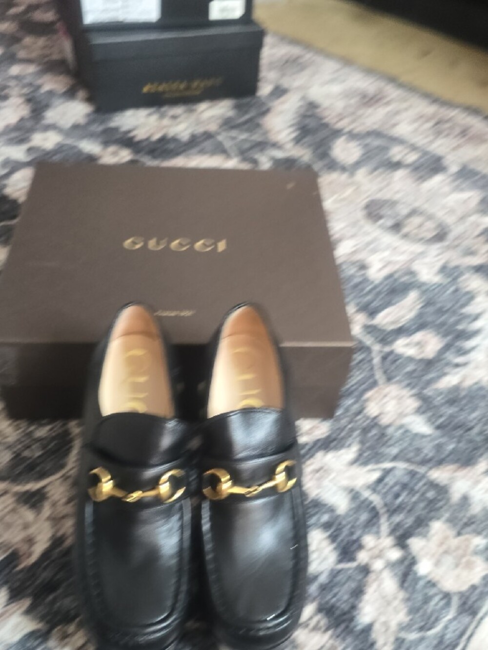 Gucci Black Leather Platform Horsebit Mules - Picture 12 of 13